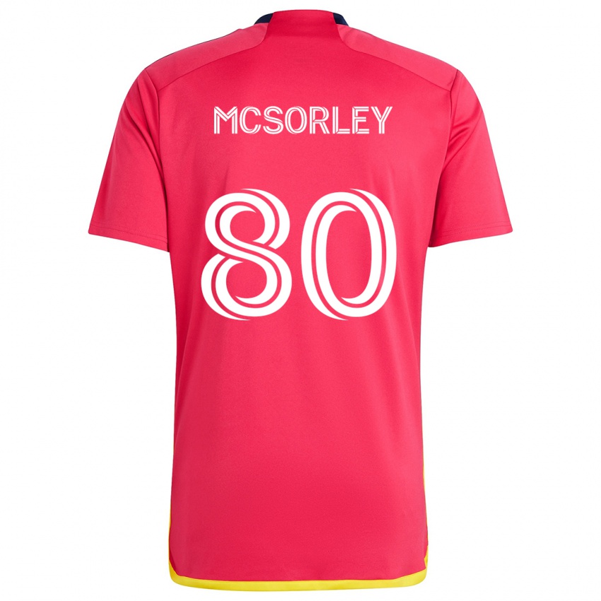 Kinder Brendan Mcsorley #80 Rot Blau Heimtrikot Trikot 2024/25 T-Shirt