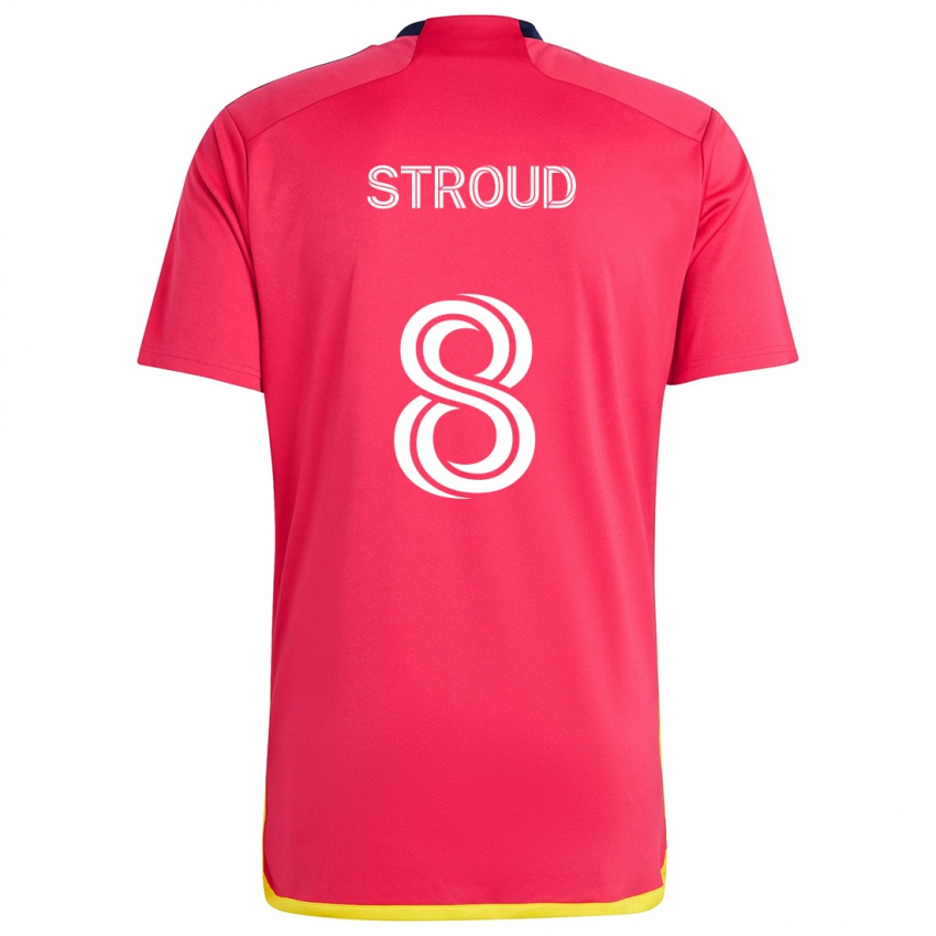 Kinder Jared Stroud #8 Rot Blau Heimtrikot Trikot 2024/25 T-Shirt