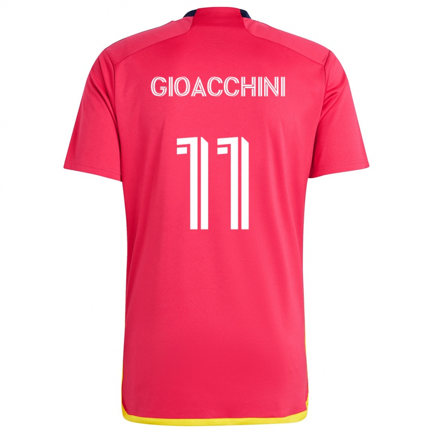 Kinder Nicholas Gioacchini #11 Rot Blau Heimtrikot Trikot 2024/25 T-Shirt