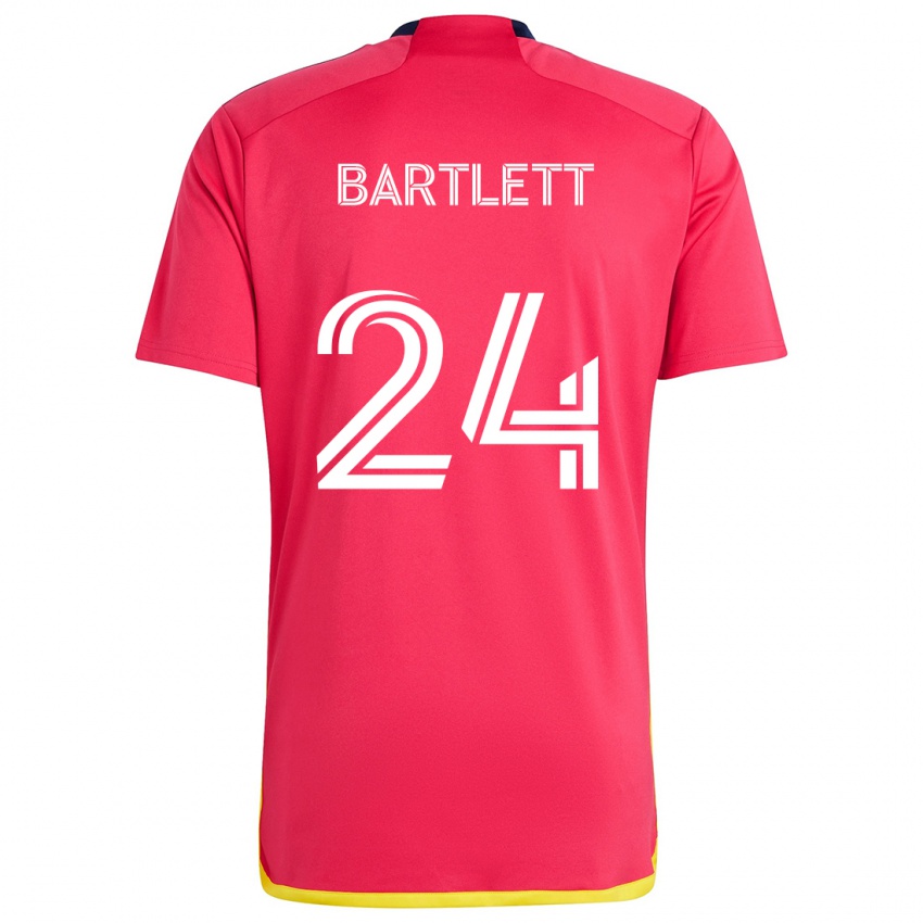 Kinder Lucas Bartlett #24 Rot Blau Heimtrikot Trikot 2024/25 T-Shirt