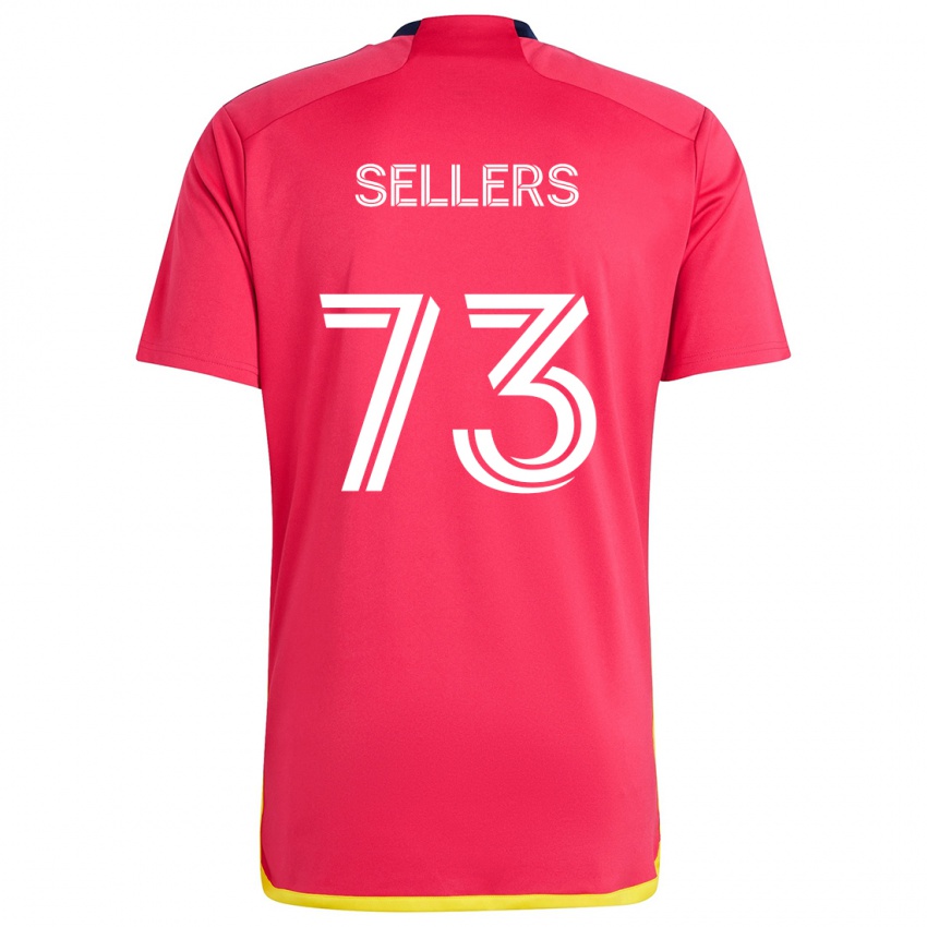 Kinder Braydon Sellers #73 Rot Blau Heimtrikot Trikot 2024/25 T-Shirt