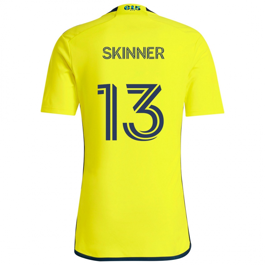 Kinder Joey Skinner #13 Gelb Blau Heimtrikot Trikot 2024/25 T-Shirt