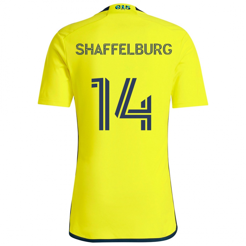 Kinder Jacob Shaffelburg #14 Gelb Blau Heimtrikot Trikot 2024/25 T-Shirt