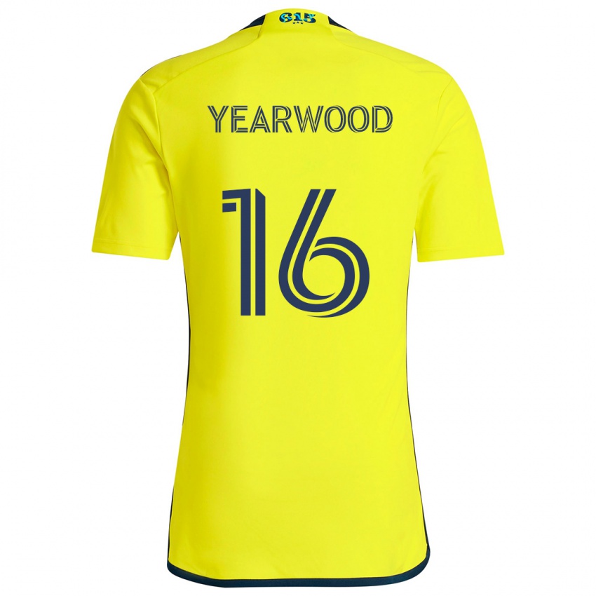 Kinder Dru Yearwood #16 Gelb Blau Heimtrikot Trikot 2024/25 T-Shirt