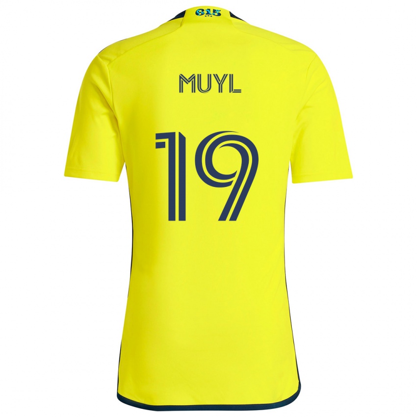 Kinder Alex Muyl #19 Gelb Blau Heimtrikot Trikot 2024/25 T-Shirt