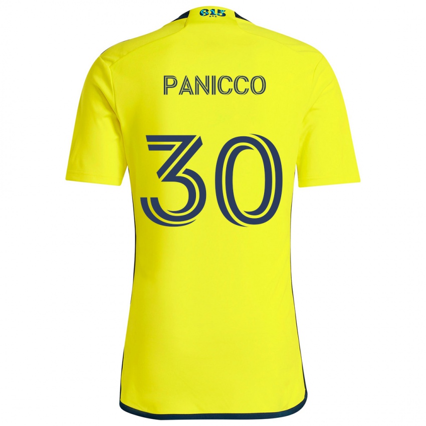 Kinder Elliot Panicco #30 Gelb Blau Heimtrikot Trikot 2024/25 T-Shirt