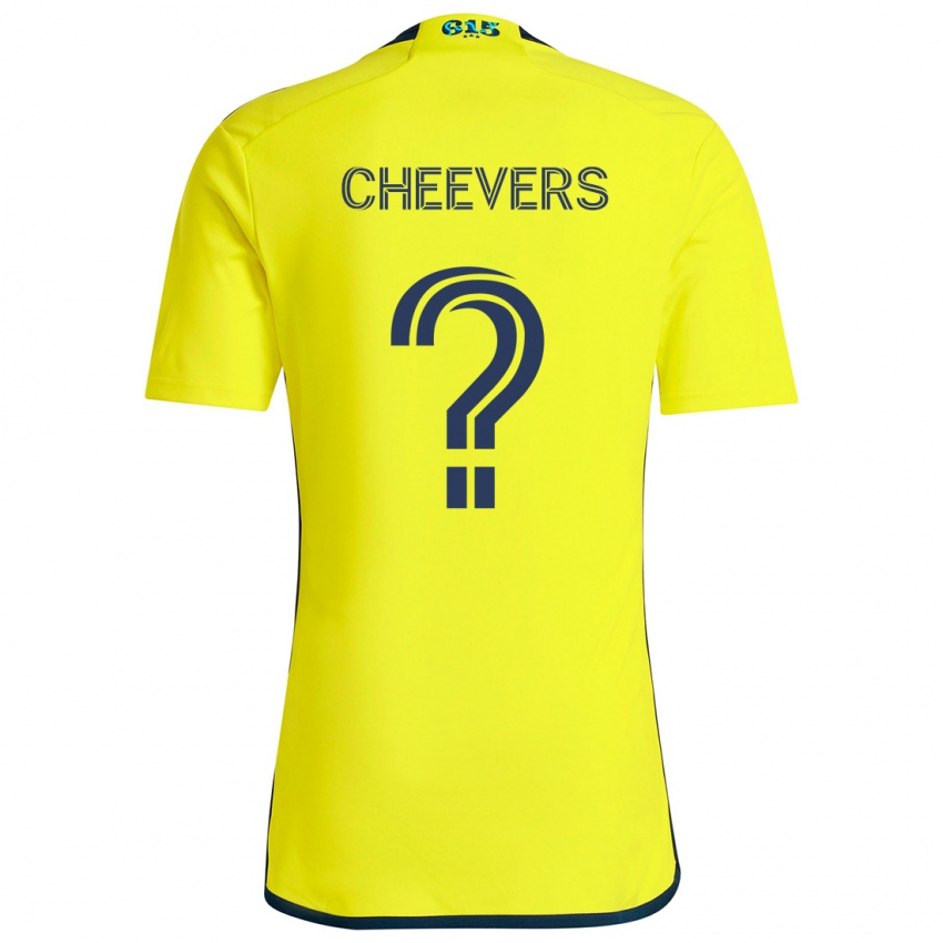 Kinder Scott Cheevers #0 Gelb Blau Heimtrikot Trikot 2024/25 T-Shirt