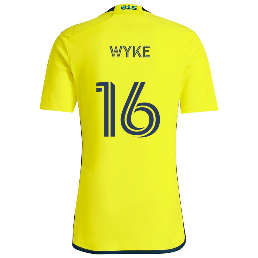 Kinder Laurence Wyke #16 Gelb Blau Heimtrikot Trikot 2024/25 T-Shirt