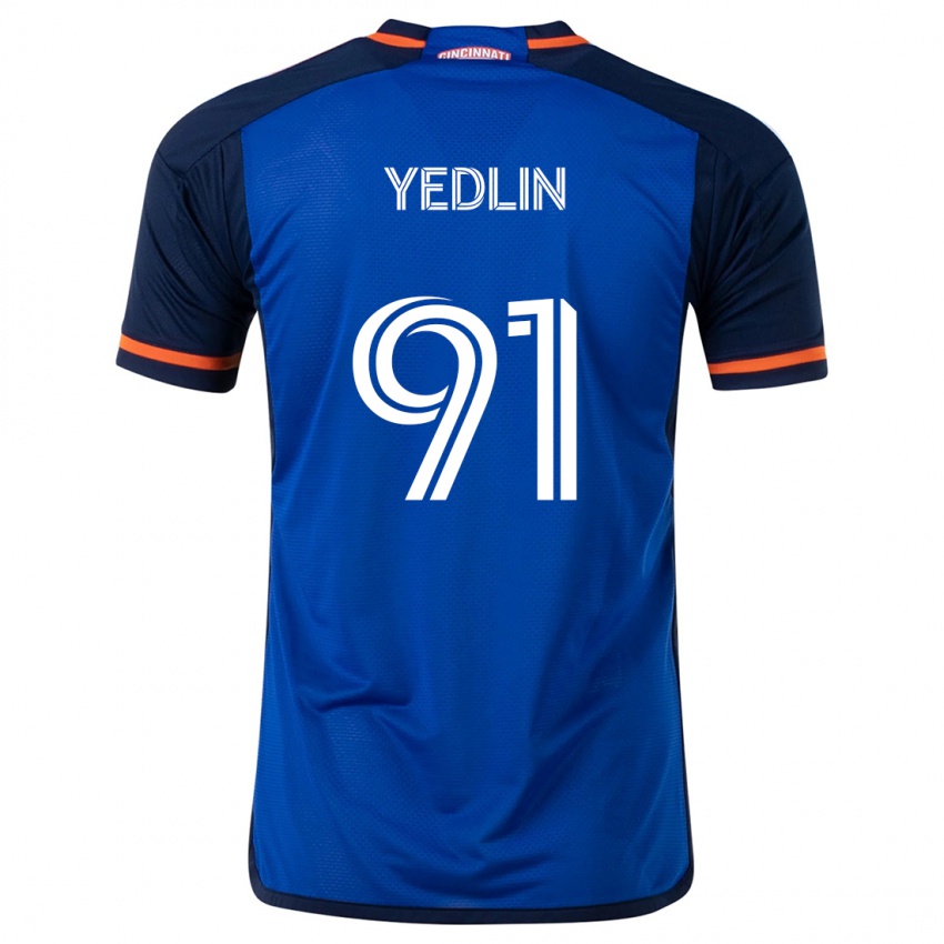 Kinder Deandre Yedlin #91 Blau Weiss Heimtrikot Trikot 2024/25 T-Shirt