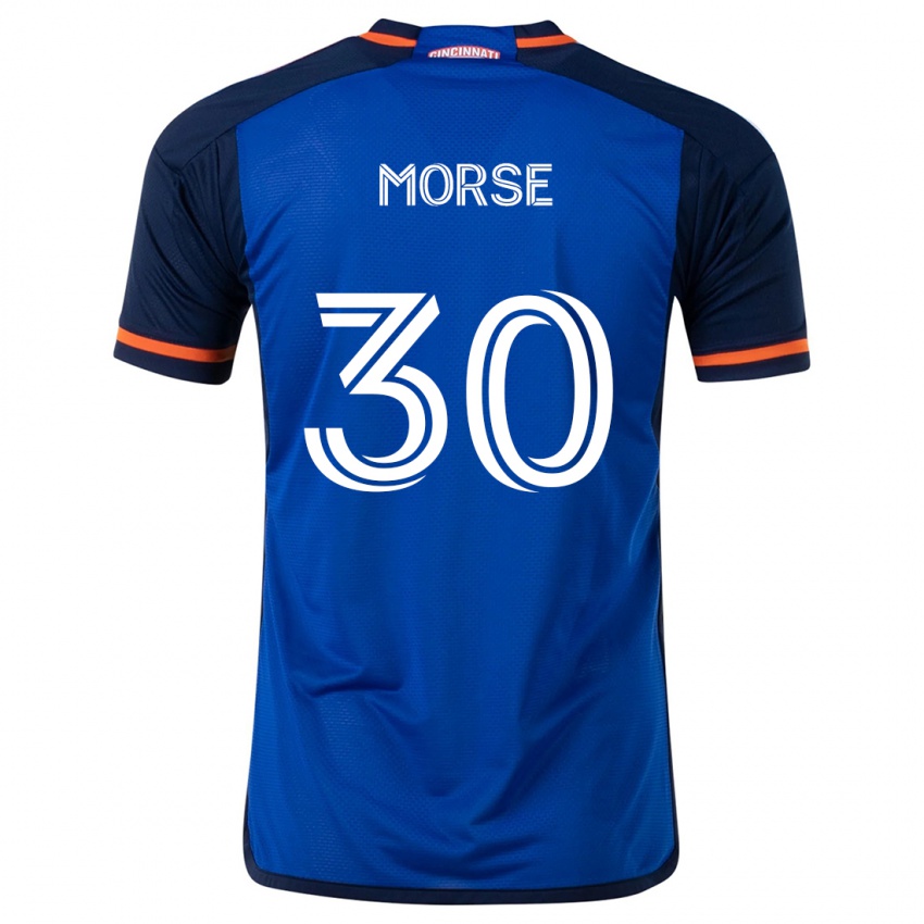 Kinder Hunter Morse #30 Blau Weiss Heimtrikot Trikot 2024/25 T-Shirt