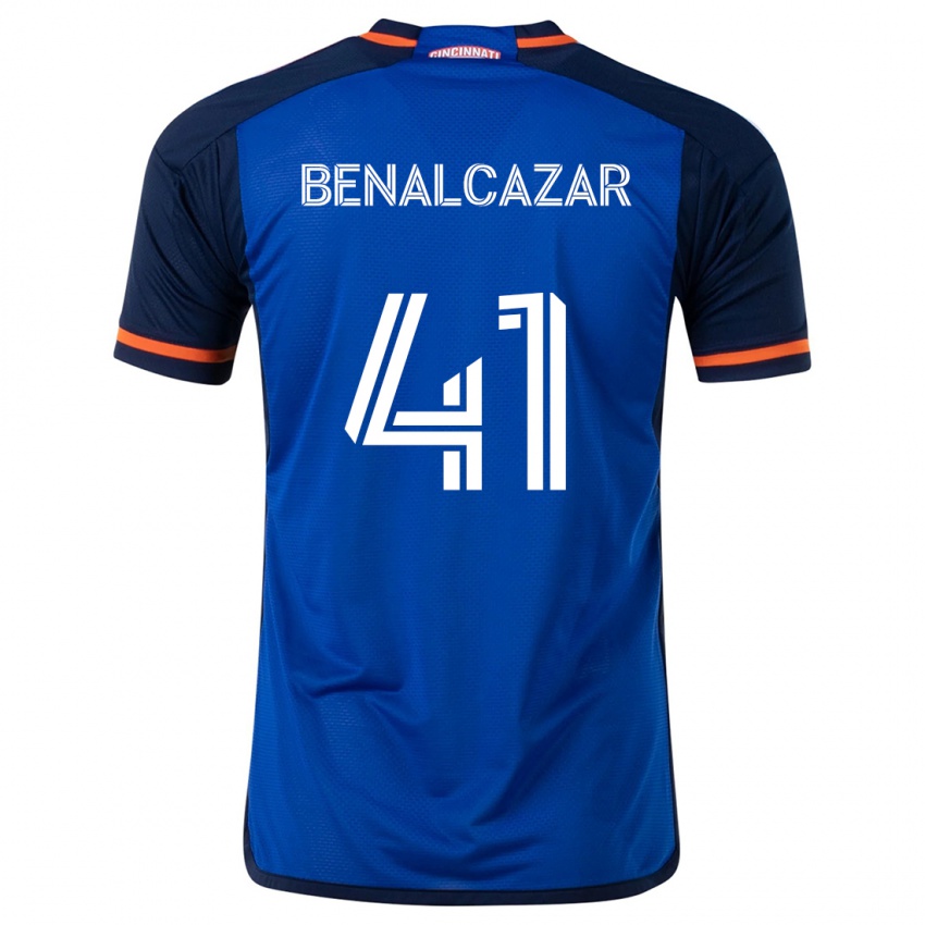 Kinder Nico Benalcázar #41 Blau Weiss Heimtrikot Trikot 2024/25 T-Shirt