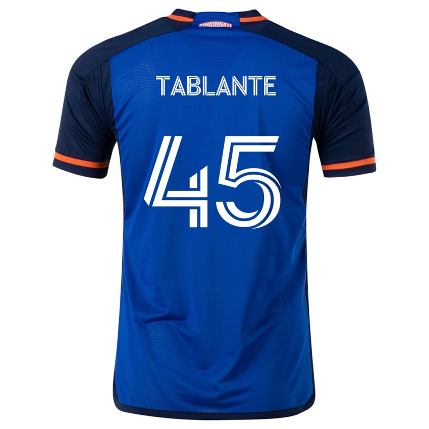 Kinder Moises Tablante #45 Blau Weiss Heimtrikot Trikot 2024/25 T-Shirt