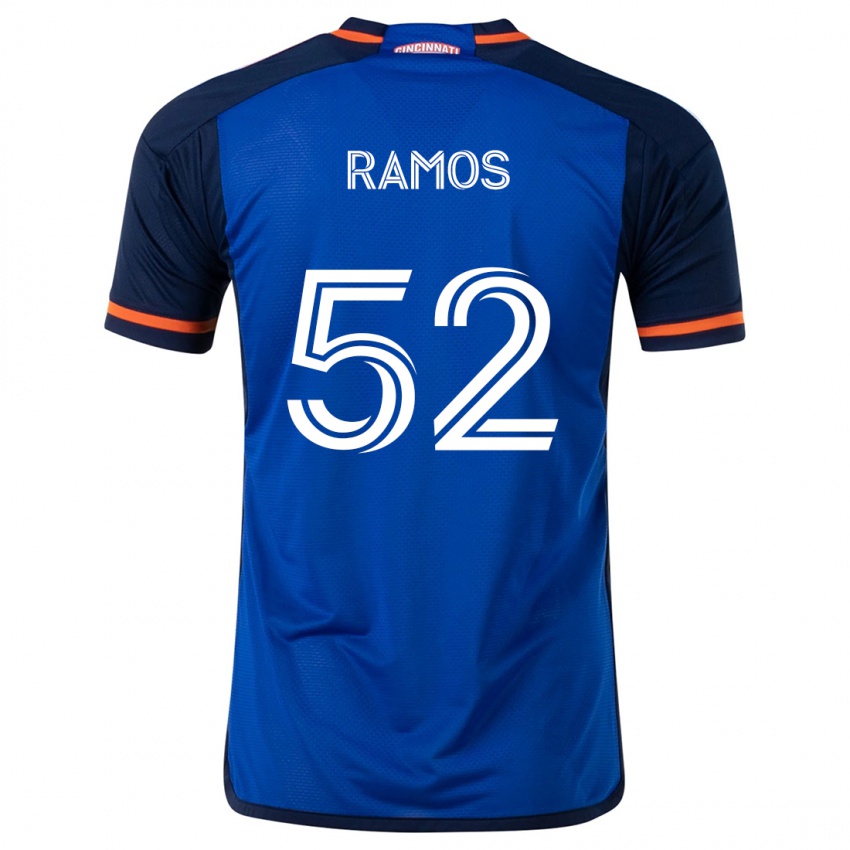 Kinder Yair Ramos #52 Blau Weiss Heimtrikot Trikot 2024/25 T-Shirt