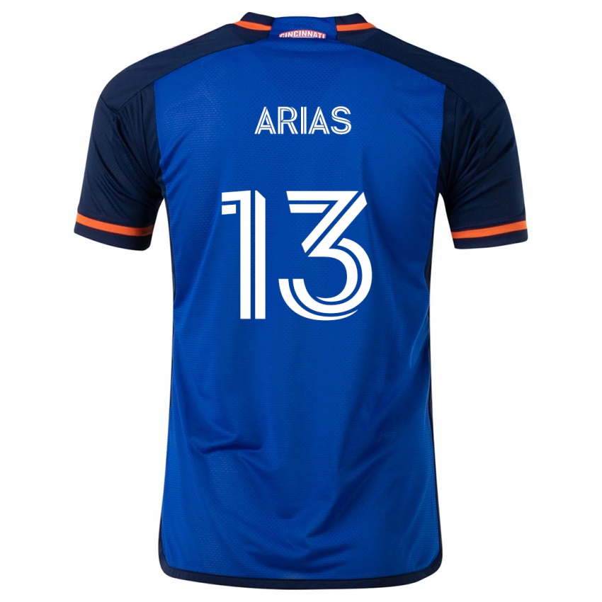 Kinder Santiago Arias #13 Blau Weiss Heimtrikot Trikot 2024/25 T-Shirt