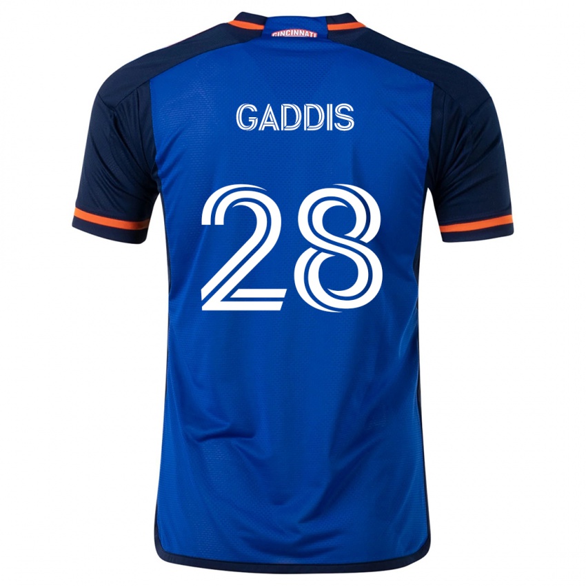 Kinder Raymon Gaddis #28 Blau Weiss Heimtrikot Trikot 2024/25 T-Shirt