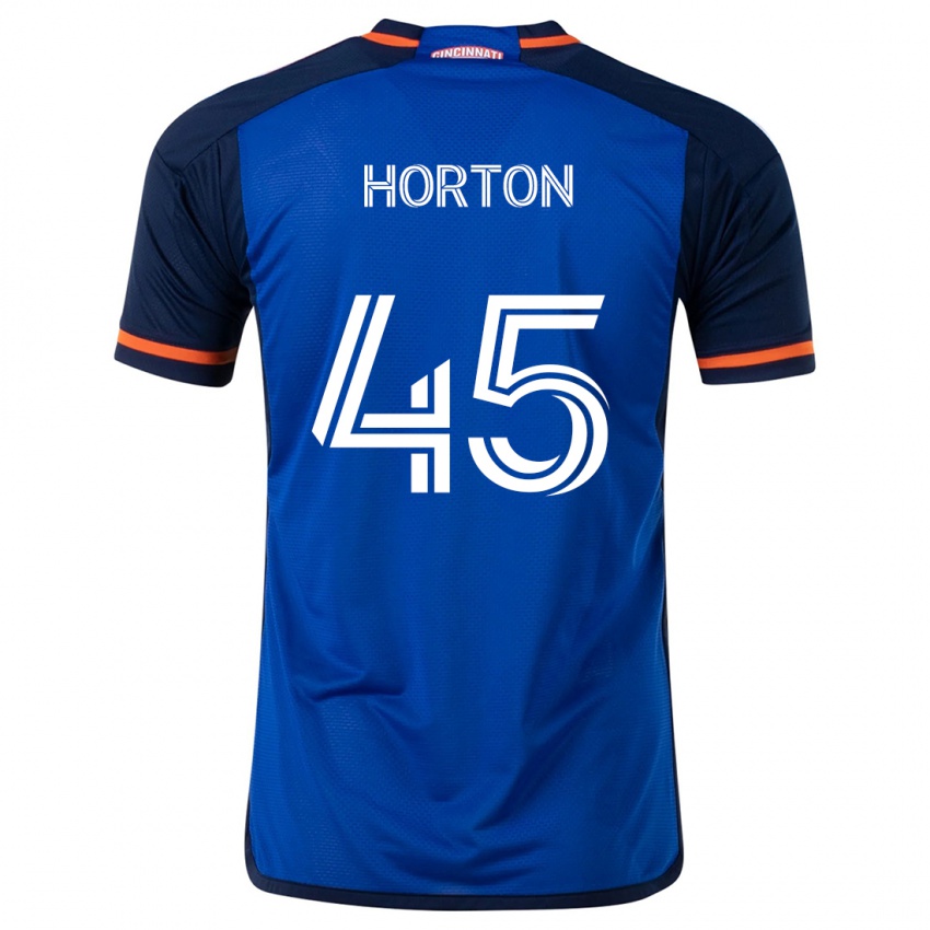 Kinder Philip Horton #45 Blau Weiss Heimtrikot Trikot 2024/25 T-Shirt