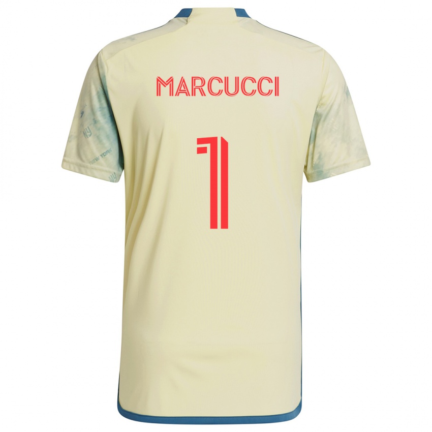 Kinder Aj Marcucci #1 Gelb Rot Blau Heimtrikot Trikot 2024/25 T-Shirt