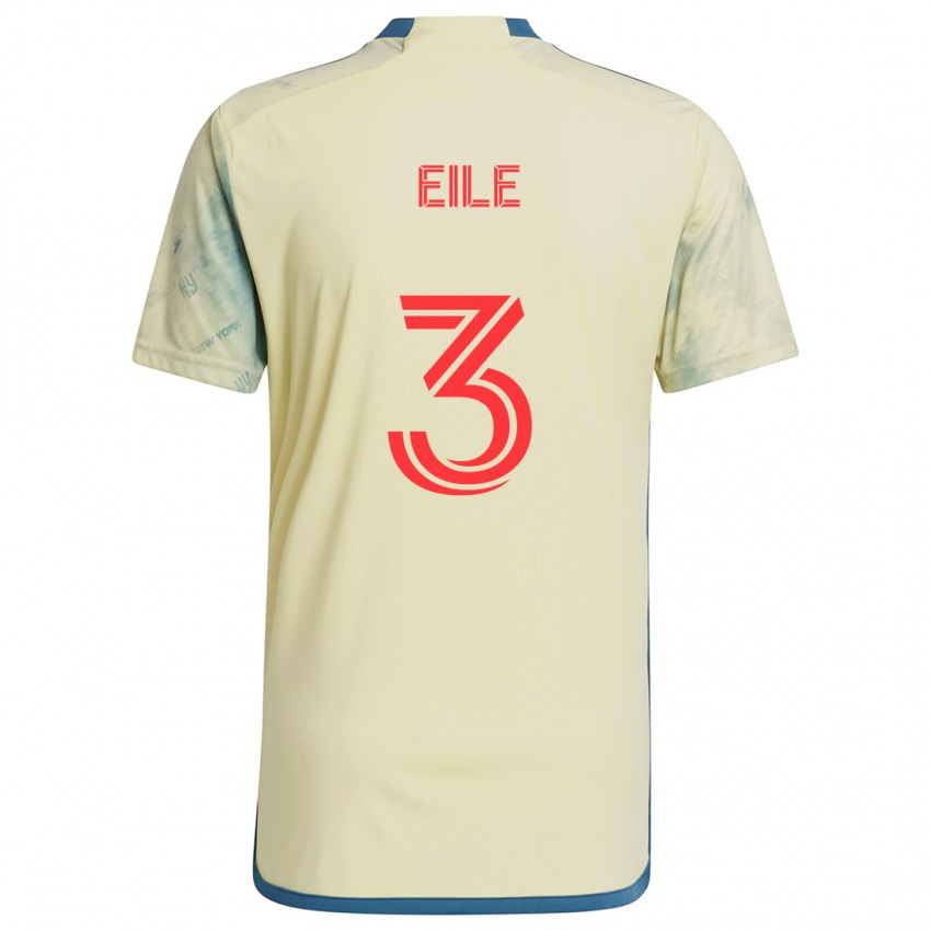 Kinder Noah Eile #3 Gelb Rot Blau Heimtrikot Trikot 2024/25 T-Shirt