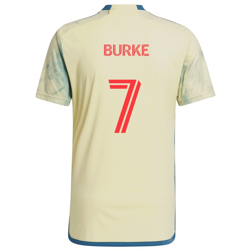 Kinder Cory Burke #7 Gelb Rot Blau Heimtrikot Trikot 2024/25 T-Shirt