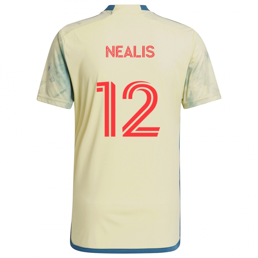 Kinder Dylan Nealis #12 Gelb Rot Blau Heimtrikot Trikot 2024/25 T-Shirt