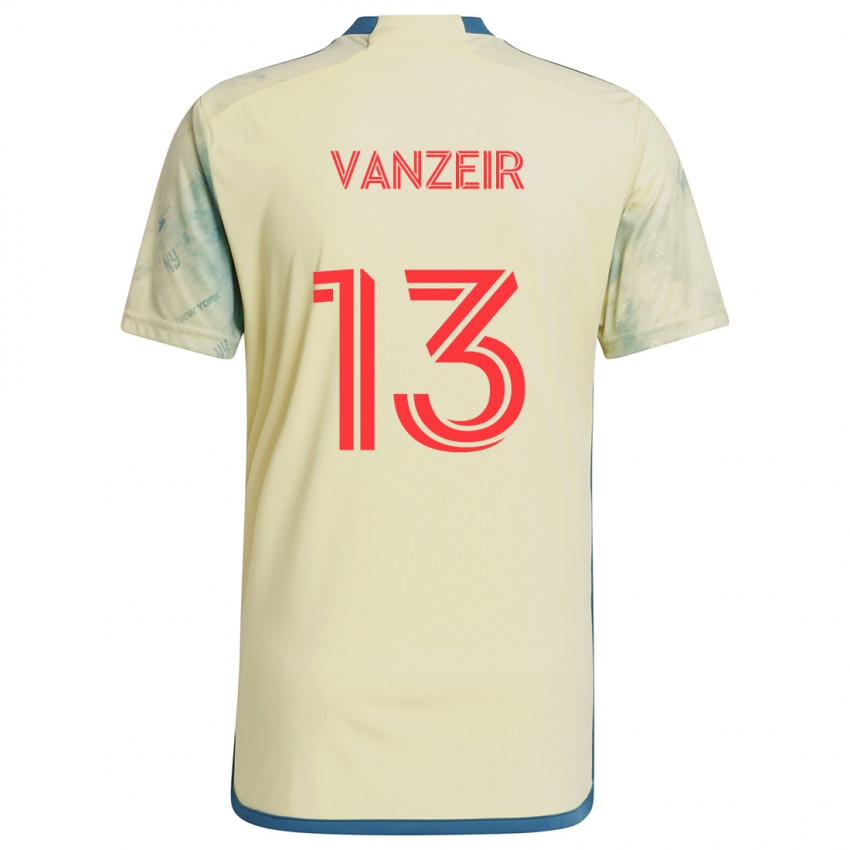 Kinder Dante Vanzeir #13 Gelb Rot Blau Heimtrikot Trikot 2024/25 T-Shirt