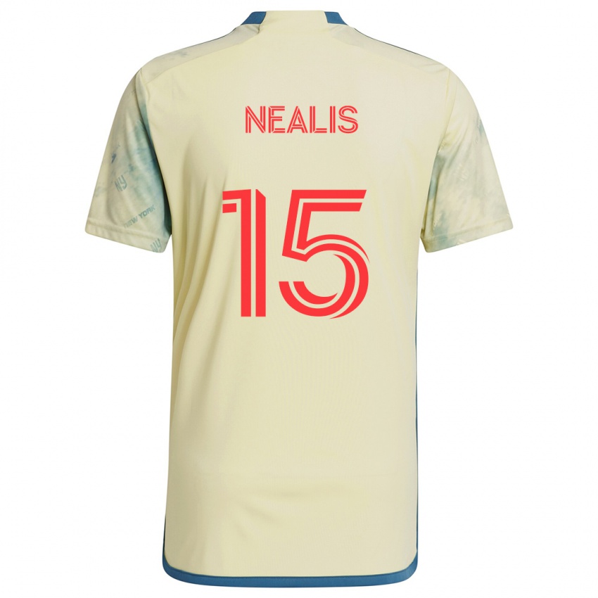 Kinder Sean Nealis #15 Gelb Rot Blau Heimtrikot Trikot 2024/25 T-Shirt