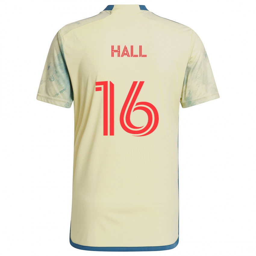 Kinder Julian Hall #16 Gelb Rot Blau Heimtrikot Trikot 2024/25 T-Shirt