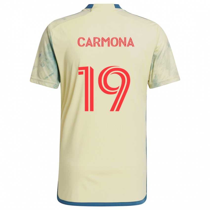 Kinder Wikelman Carmona #19 Gelb Rot Blau Heimtrikot Trikot 2024/25 T-Shirt