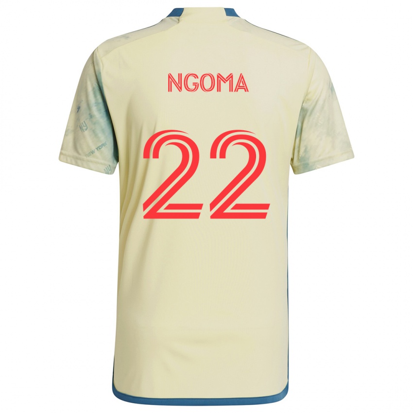 Kinder Serge Ngoma #22 Gelb Rot Blau Heimtrikot Trikot 2024/25 T-Shirt