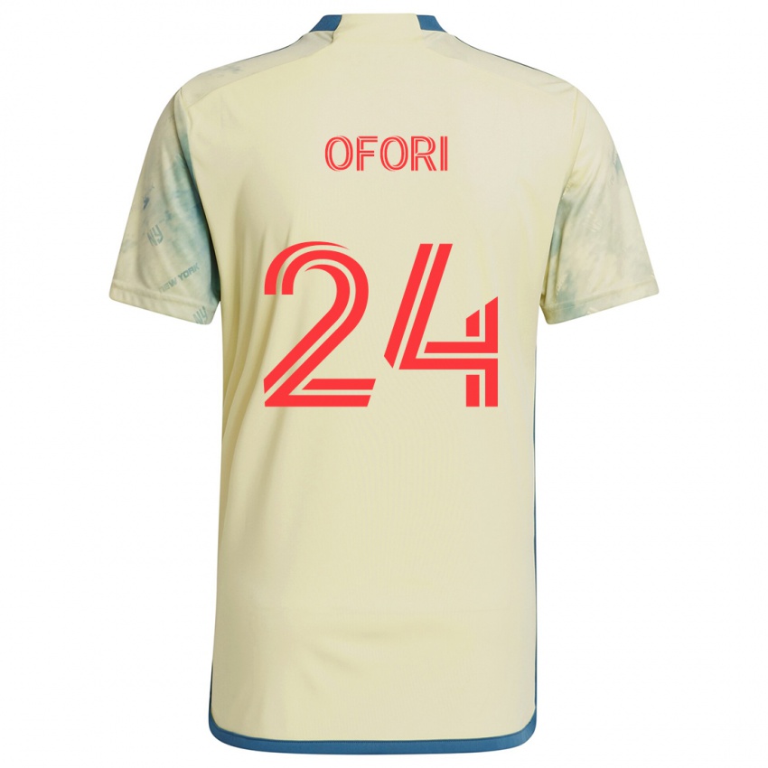 Kinder Curtis Ofori #24 Gelb Rot Blau Heimtrikot Trikot 2024/25 T-Shirt