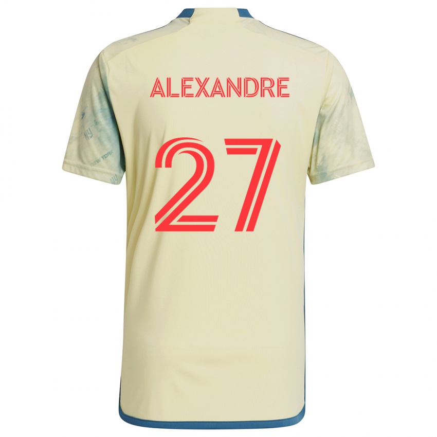 Kinder Davi Alexandre #27 Gelb Rot Blau Heimtrikot Trikot 2024/25 T-Shirt