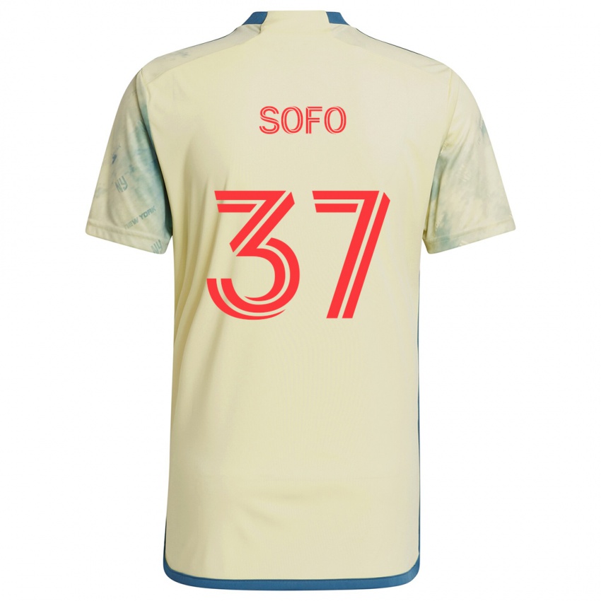 Kinder Mohammed Sofo #37 Gelb Rot Blau Heimtrikot Trikot 2024/25 T-Shirt