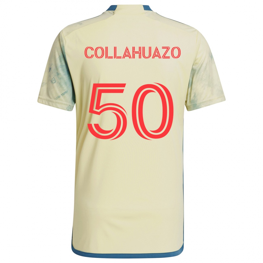 Kinder Jair Collahuazo #50 Gelb Rot Blau Heimtrikot Trikot 2024/25 T-Shirt