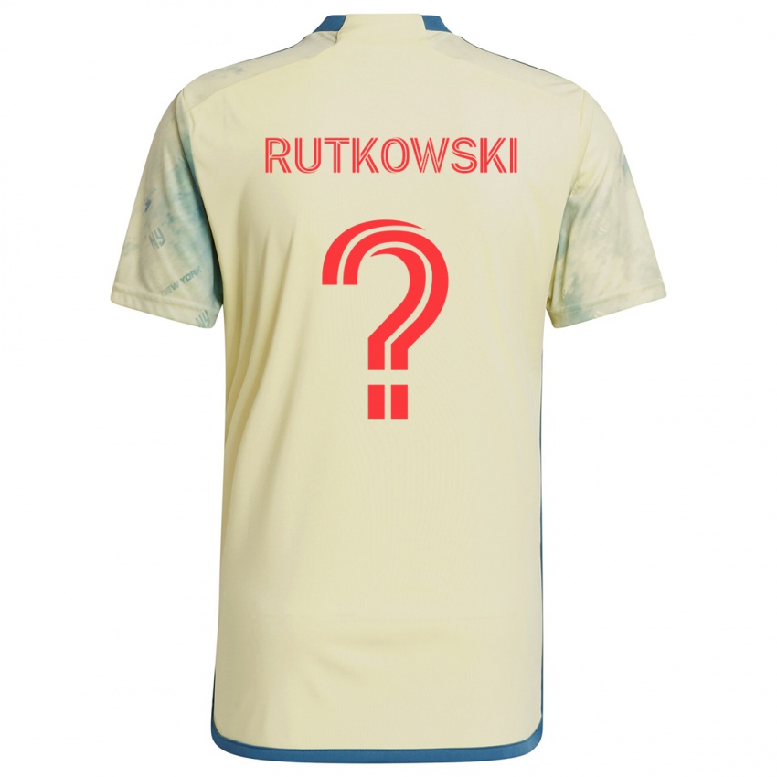 Kinder Alan Rutkowski #0 Gelb Rot Blau Heimtrikot Trikot 2024/25 T-Shirt