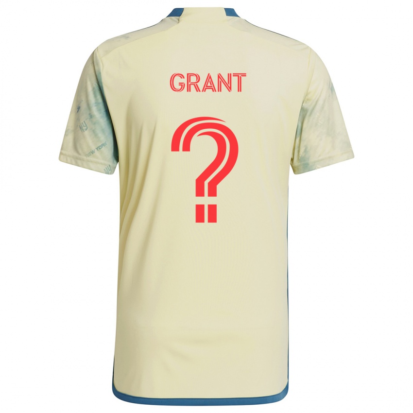 Kinder Joshua Grant #0 Gelb Rot Blau Heimtrikot Trikot 2024/25 T-Shirt