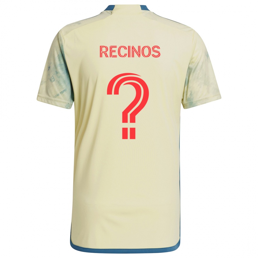 Kinder Arian Recinos #0 Gelb Rot Blau Heimtrikot Trikot 2024/25 T-Shirt