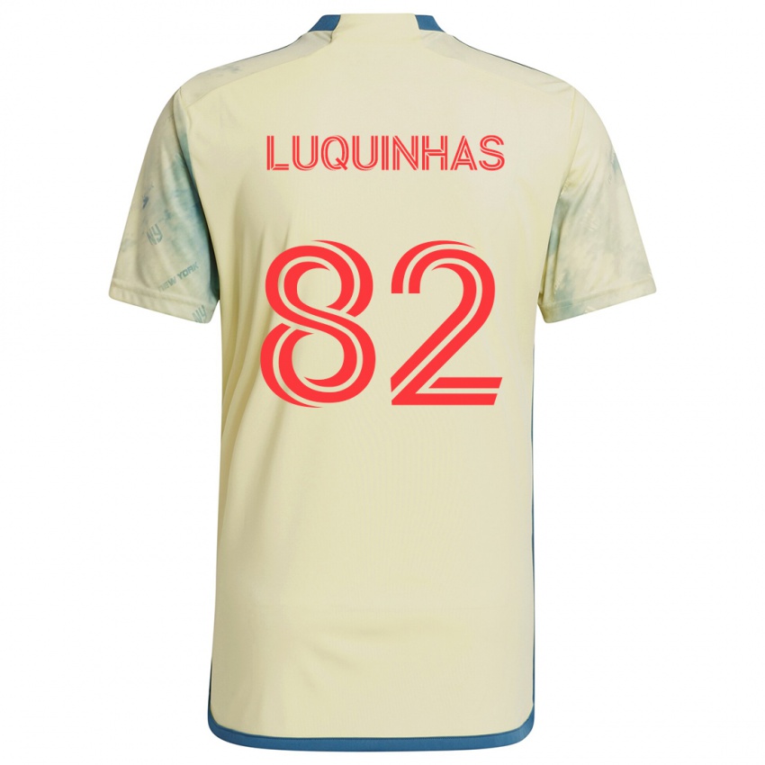 Kinder Luquinhas #82 Gelb Rot Blau Heimtrikot Trikot 2024/25 T-Shirt