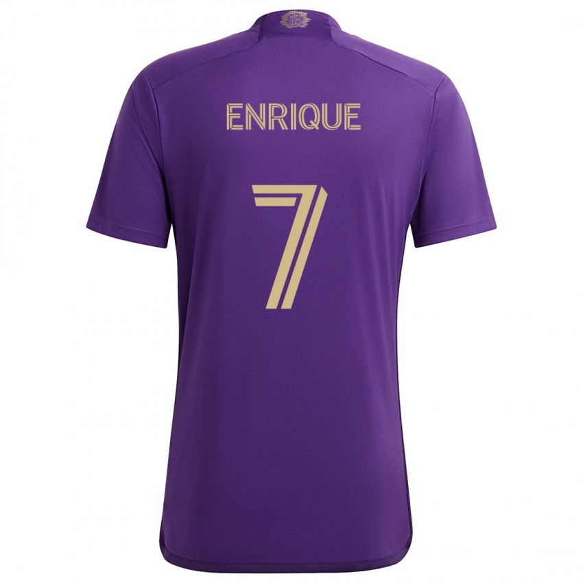 Kinder Ramiro Enrique #7 Lila Gelb Heimtrikot Trikot 2024/25 T-Shirt