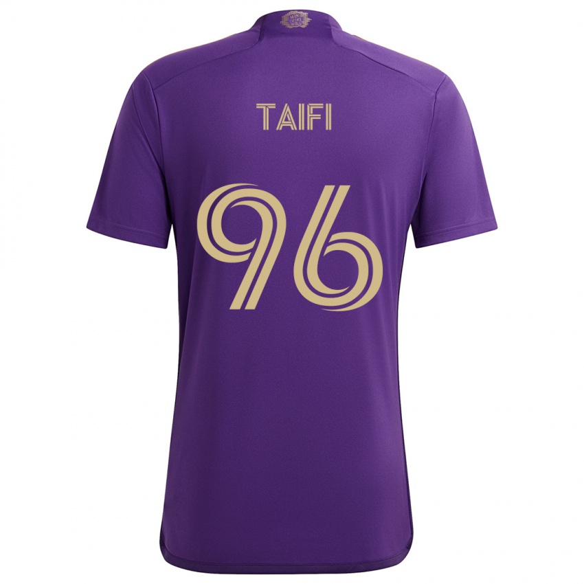 Kinder Zakaria Taifi #96 Lila Gelb Heimtrikot Trikot 2024/25 T-Shirt