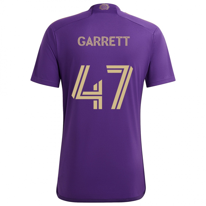 Kinder Ian Garrett #47 Lila Gelb Heimtrikot Trikot 2024/25 T-Shirt