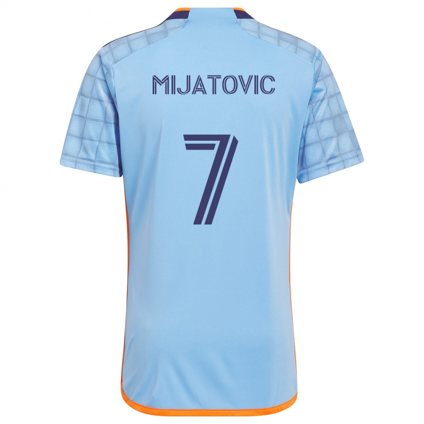 Kinder Jovan Mijatovic #7 Blau Orange Heimtrikot Trikot 2024/25 T-Shirt