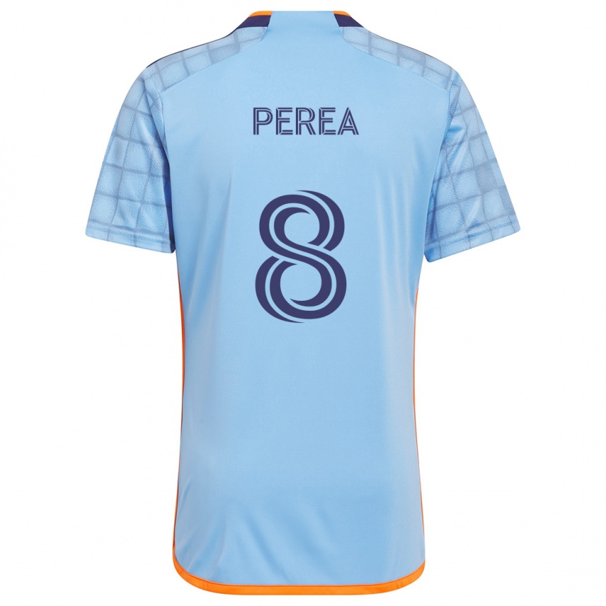 Kinder Andrés Perea #8 Blau Orange Heimtrikot Trikot 2024/25 T-Shirt