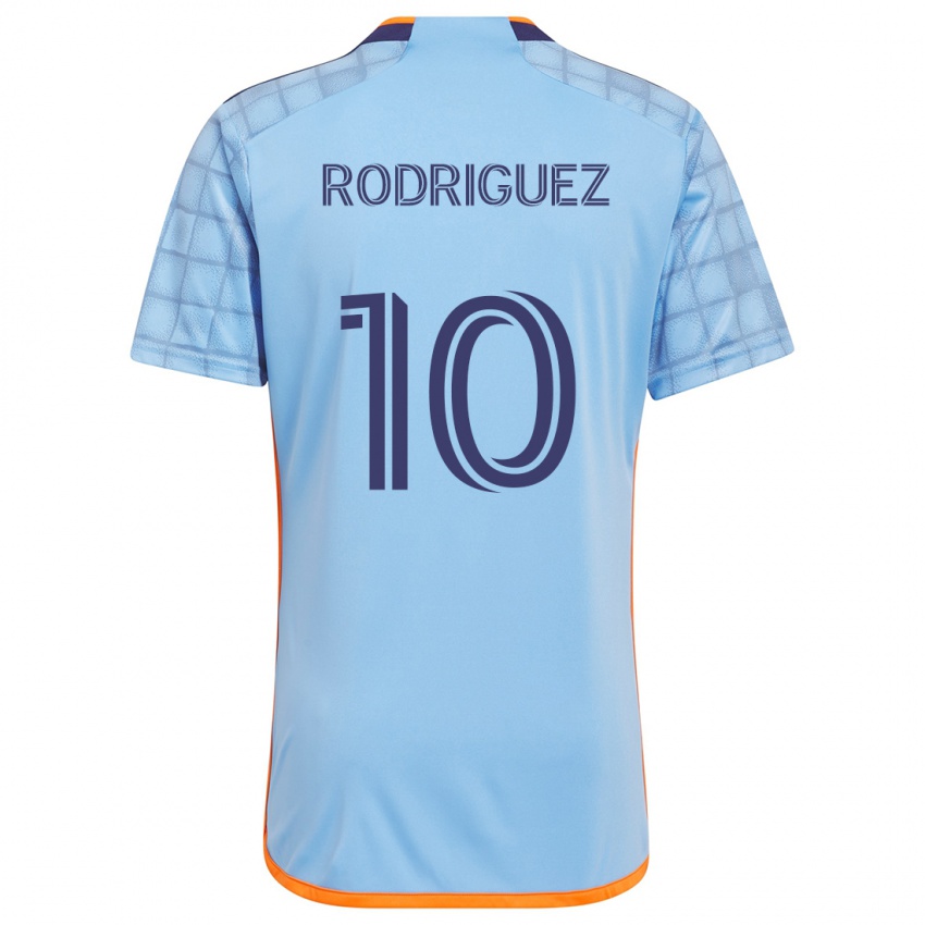 Kinder Santiago Rodríguez #10 Blau Orange Heimtrikot Trikot 2024/25 T-Shirt