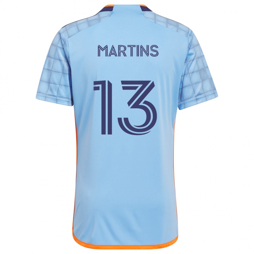 Kinder Thiago Martins #13 Blau Orange Heimtrikot Trikot 2024/25 T-Shirt