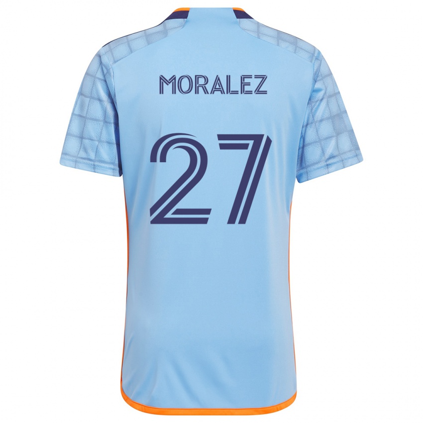 Kinder Maxi Moralez #27 Blau Orange Heimtrikot Trikot 2024/25 T-Shirt