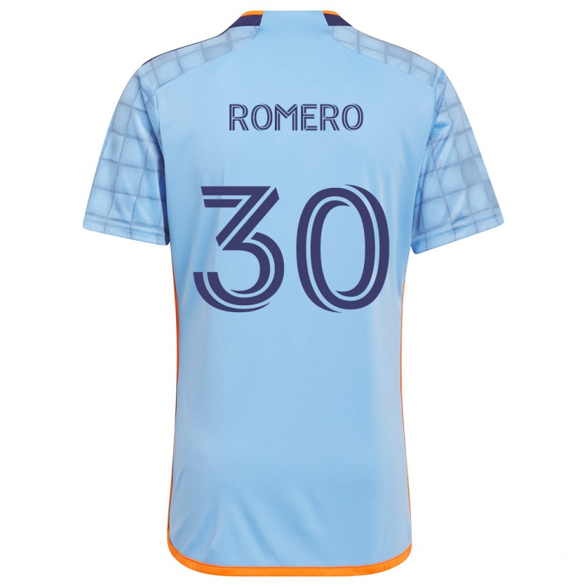 Kinder Tomás Romero #30 Blau Orange Heimtrikot Trikot 2024/25 T-Shirt