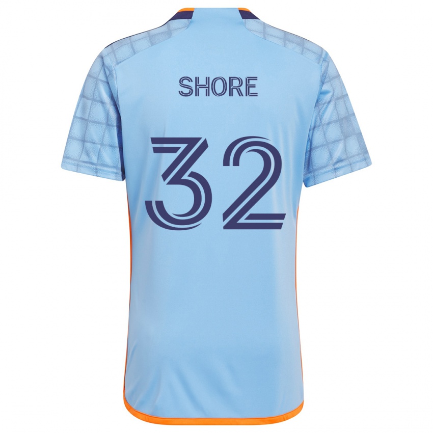 Kinder Jonathan Shore #32 Blau Orange Heimtrikot Trikot 2024/25 T-Shirt