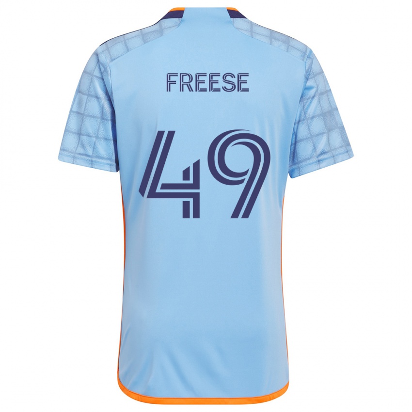 Kinder Matt Freese #49 Blau Orange Heimtrikot Trikot 2024/25 T-Shirt