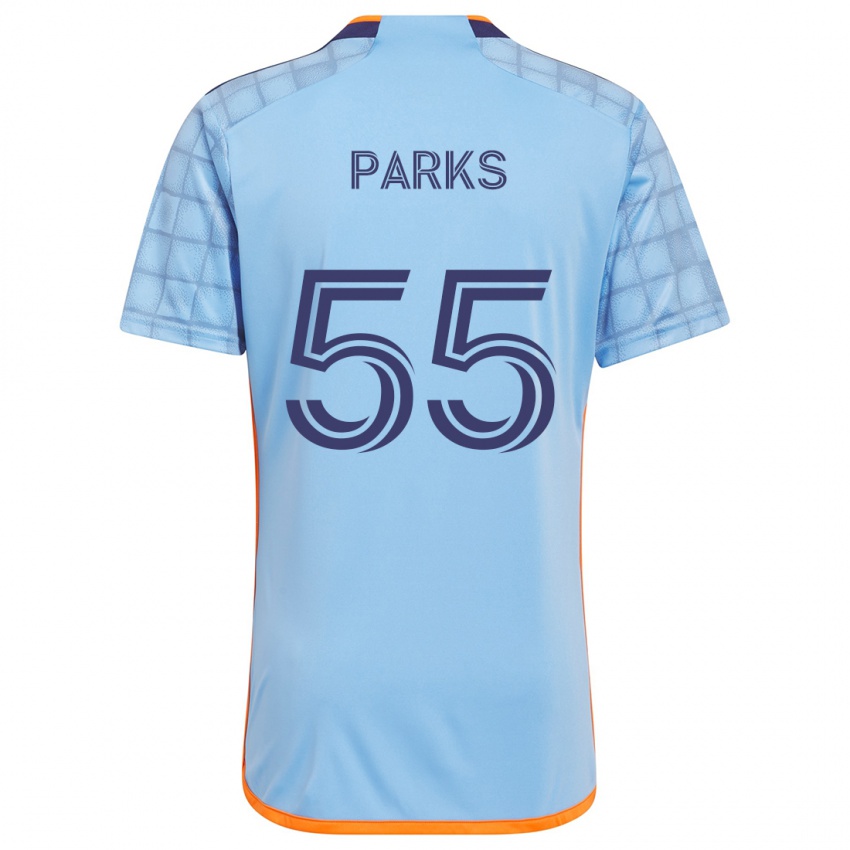 Kinder Keaton Parks #55 Blau Orange Heimtrikot Trikot 2024/25 T-Shirt