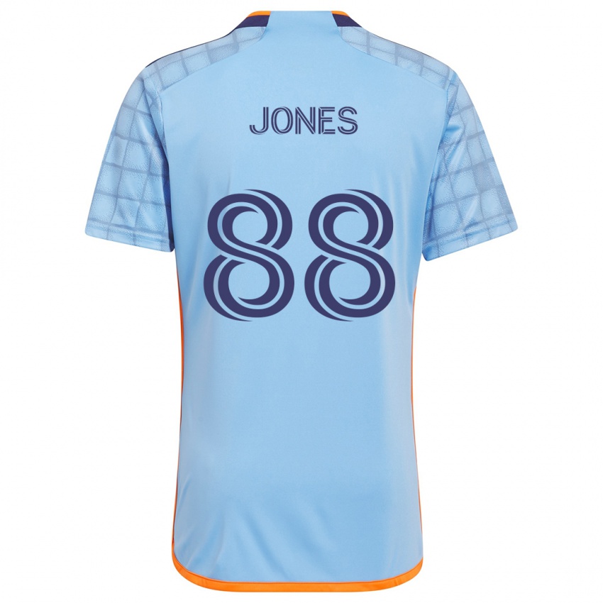 Kinder Malachi Jones #88 Blau Orange Heimtrikot Trikot 2024/25 T-Shirt